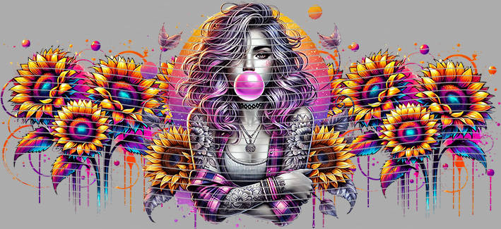 16oz Sunflower Girl-SU-304